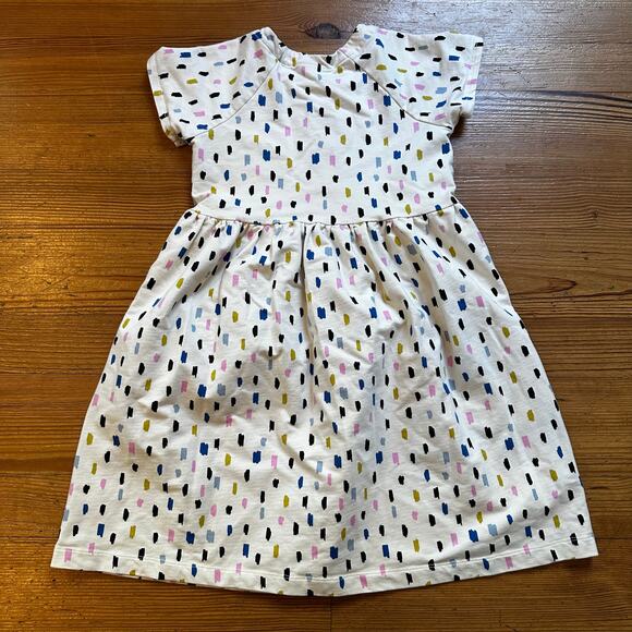 Hanna Andersson white colorful spotted short sleeve dress SIZE 12 - Picture 5 of 5
